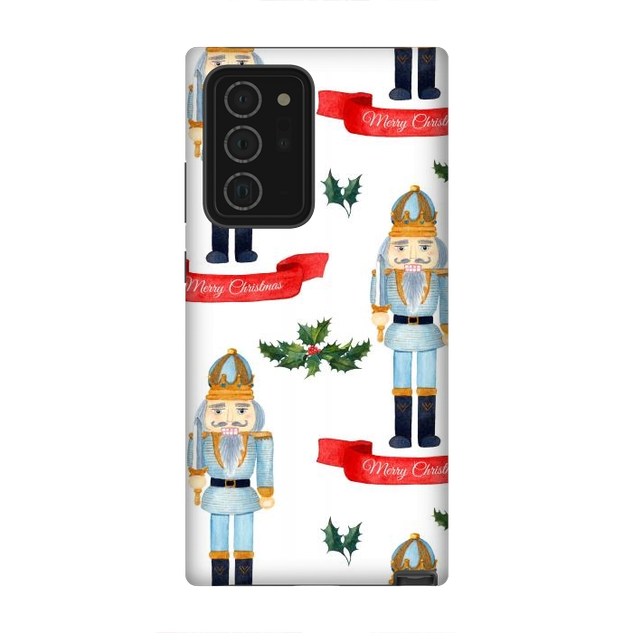 Galaxy Note 20 Ultra StrongFit merry christmas-nutcrackers by haroulita