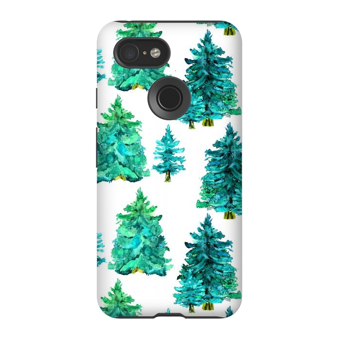 Pixel 3 StrongFit christmas winter trees by haroulita
