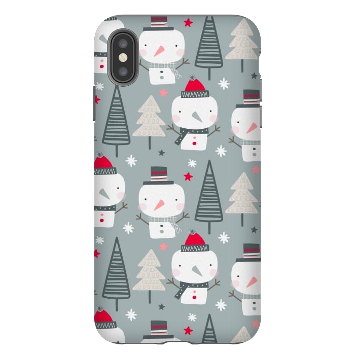 iPhone Xs Max StrongFit xmas snowman  by haroulita
