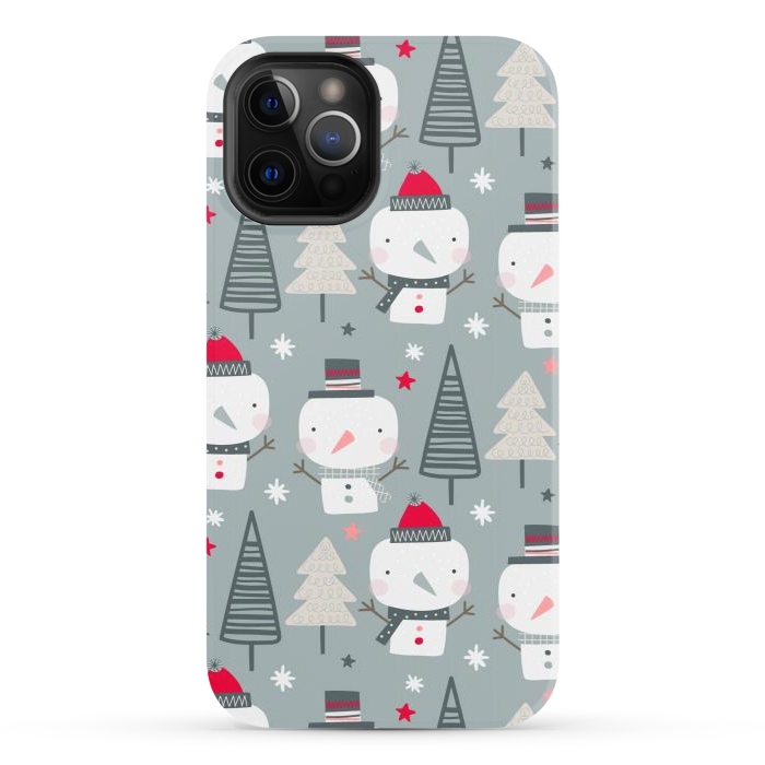 iPhone 12 Pro StrongFit xmas snowman  by haroulita