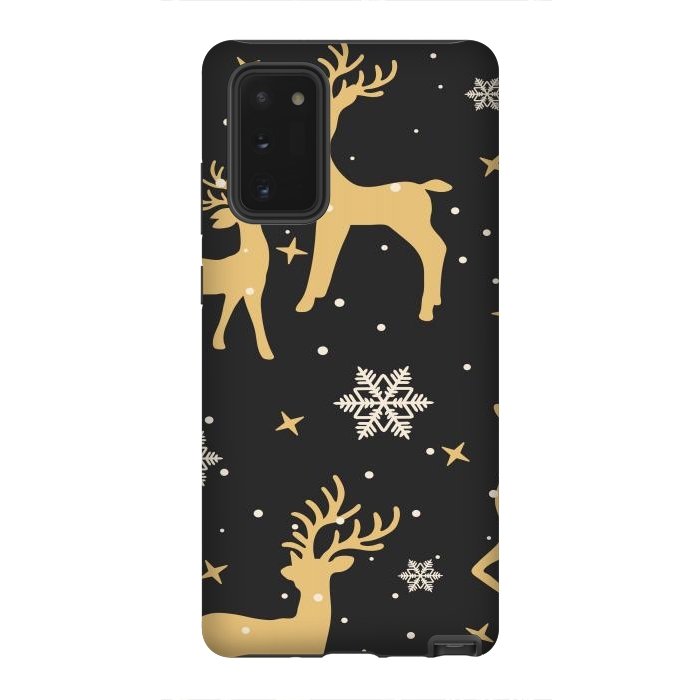Galaxy Note 20 StrongFit gold deers xmas  by haroulita