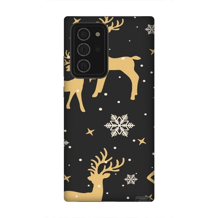 Galaxy Note 20 Ultra StrongFit gold deers xmas  by haroulita