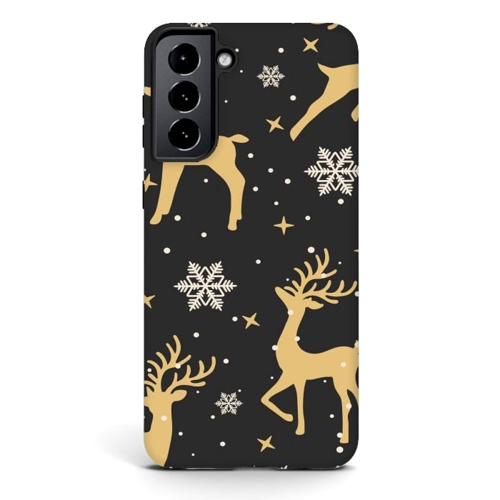 Galaxy S21 plus StrongFit gold deers xmas  by haroulita