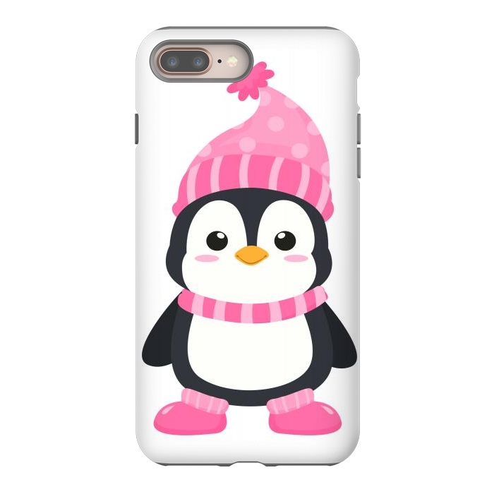 iPhone 7 plus StrongFit cute pink penguin  by haroulita