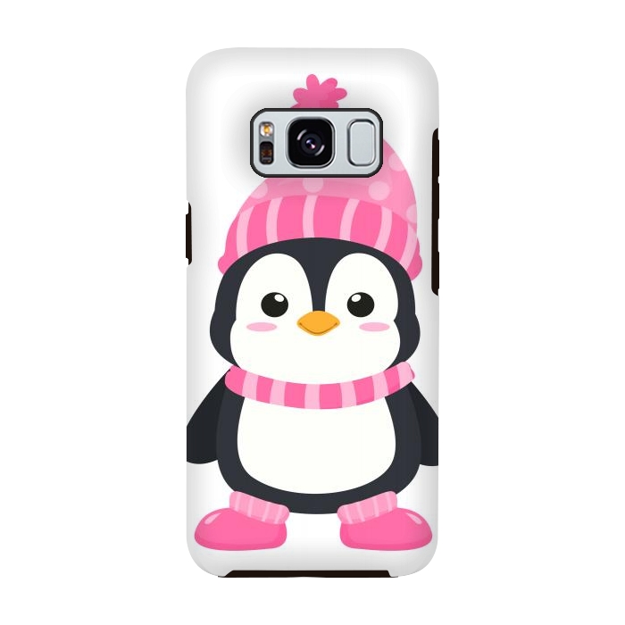 Galaxy S8 StrongFit cute pink penguin  by haroulita