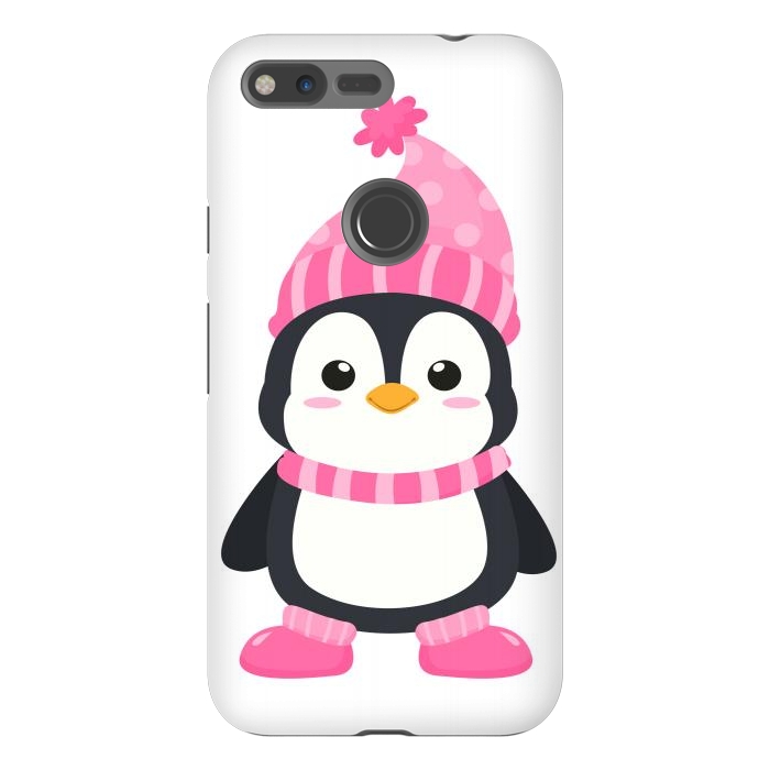 Pixel XL StrongFit cute pink penguin  by haroulita