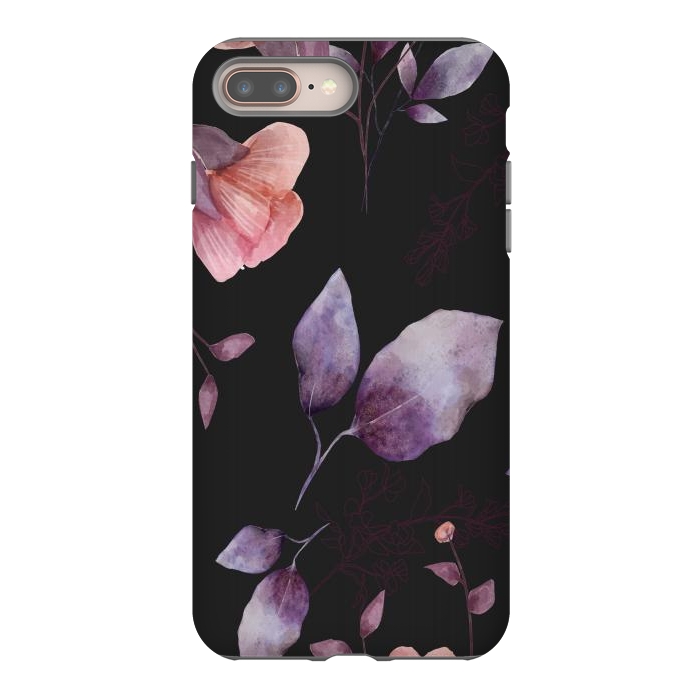 iPhone 8 plus StrongFit rose gray flowers by haroulita