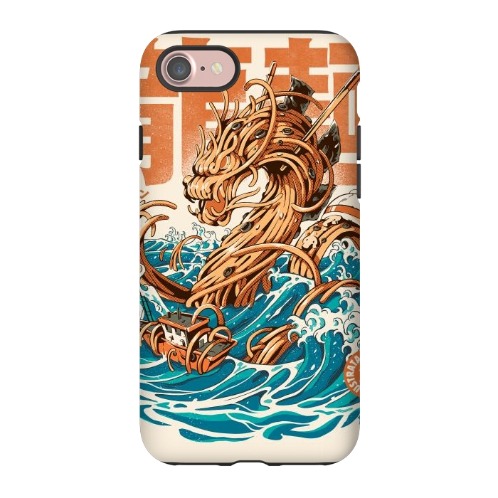 iPhone 7 StrongFit Great Ramen Dragon off Kanagawa by Ilustrata