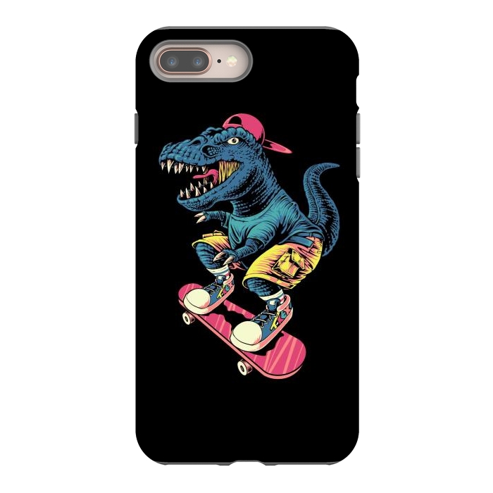 iPhone 8 plus StrongFit Skaterosaur by Afif Quilimo