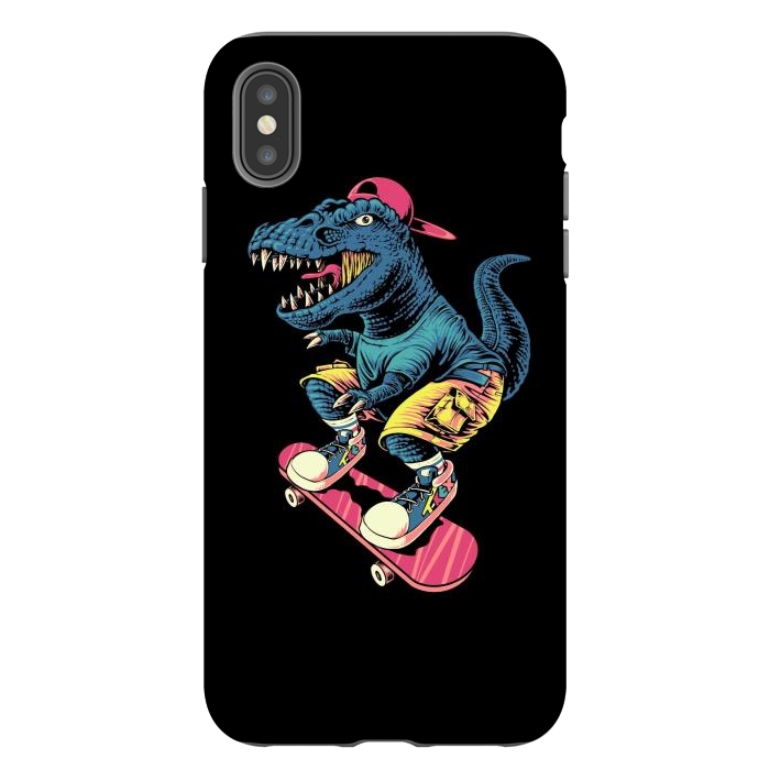 iPhone Xs Max StrongFit Skaterosaur by Afif Quilimo