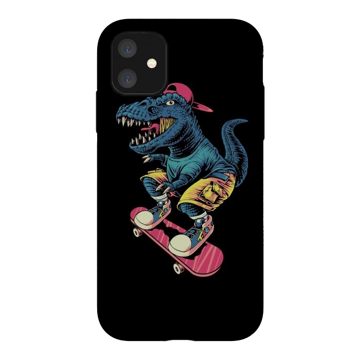 iPhone 11 StrongFit Skaterosaur by Afif Quilimo