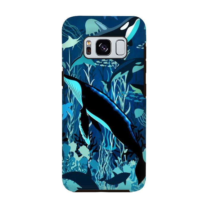 Galaxy S8 StrongFit Sealife Blue Shades Dream Underwater Scenery by BluedarkArt