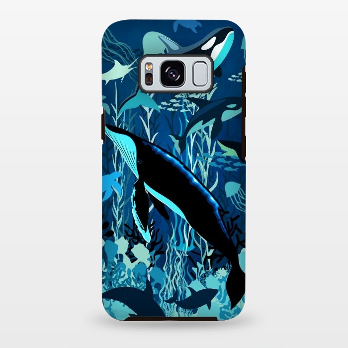 Galaxy S8 plus StrongFit Sealife Blue Shades Dream Underwater Scenery by BluedarkArt