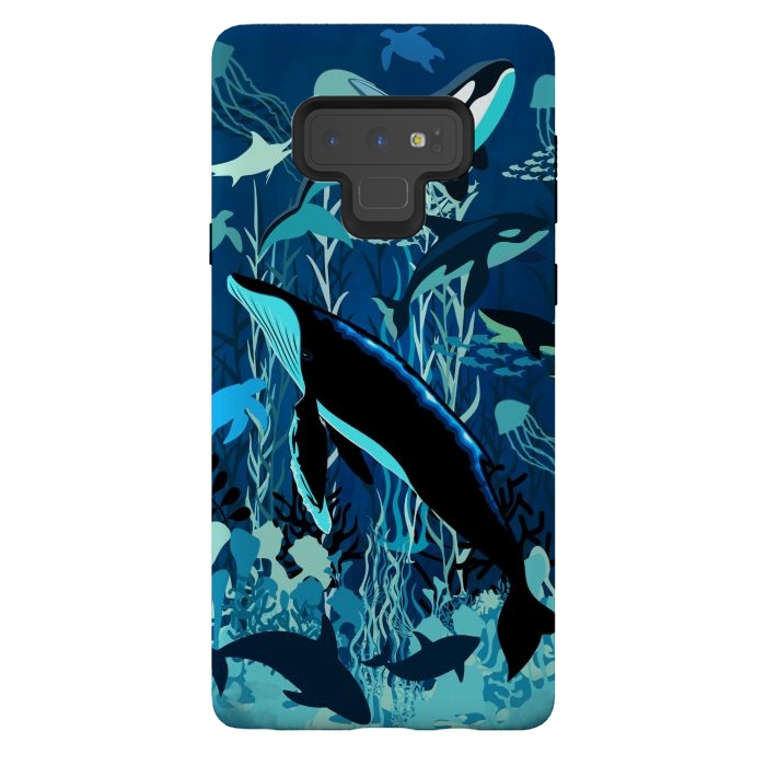 Galaxy Note 9 StrongFit Sealife Blue Shades Dream Underwater Scenery by BluedarkArt