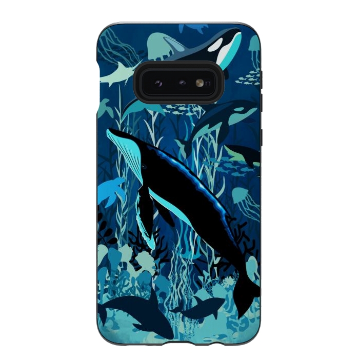 Galaxy S10e StrongFit Sealife Blue Shades Dream Underwater Scenery by BluedarkArt