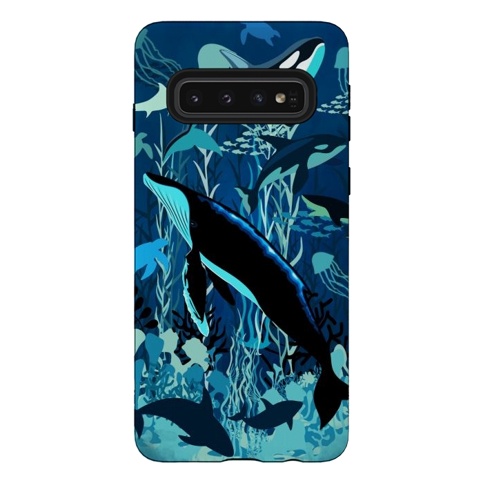Galaxy S10 StrongFit Sealife Blue Shades Dream Underwater Scenery by BluedarkArt