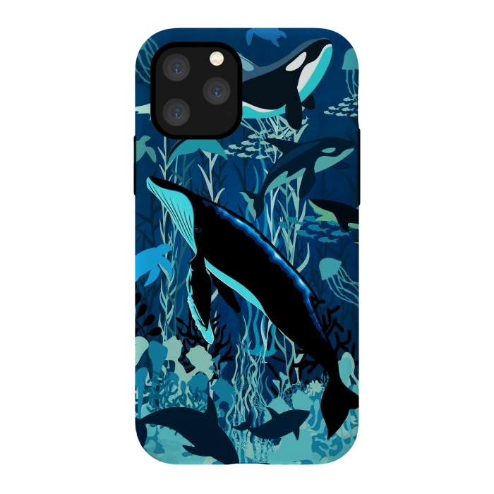 iPhone 11 Pro StrongFit Sealife Blue Shades Dream Underwater Scenery by BluedarkArt