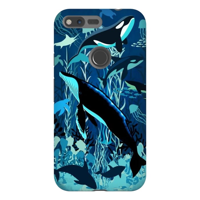 Pixel XL StrongFit Sealife Blue Shades Dream Underwater Scenery by BluedarkArt