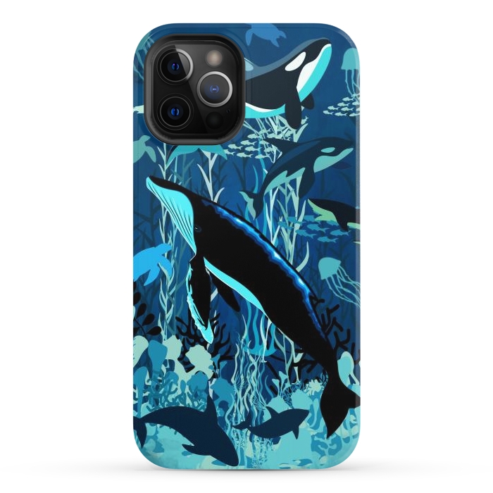iPhone 12 Pro StrongFit Sealife Blue Shades Dream Underwater Scenery by BluedarkArt