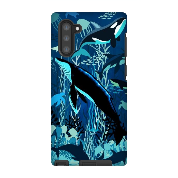 Galaxy Note 10 StrongFit Sealife Blue Shades Dream Underwater Scenery by BluedarkArt
