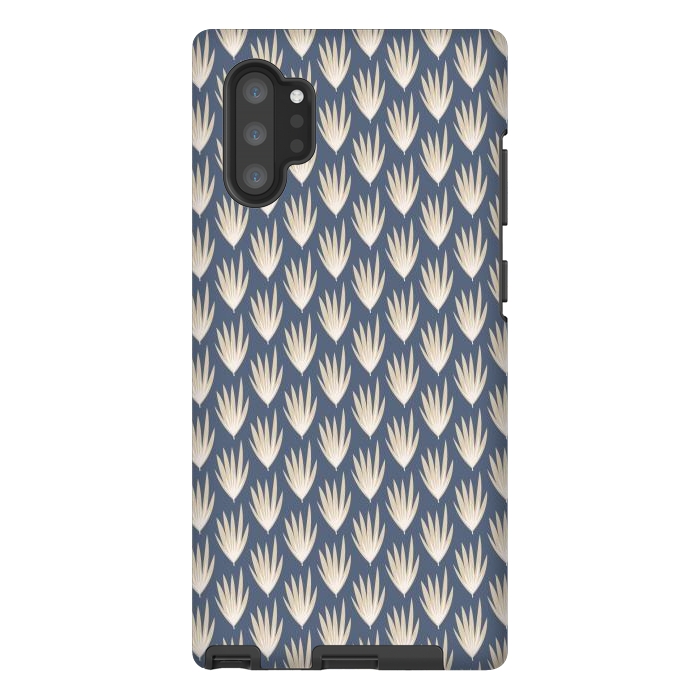 Galaxy Note 10 plus StrongFit Palm leaf pattern by Nina Leth