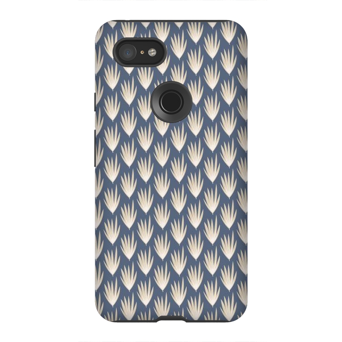 Pixel 3XL StrongFit Palm leaf pattern by Nina Leth