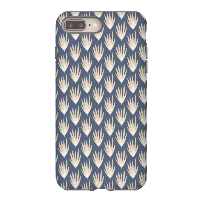 iPhone 7 plus StrongFit Palm leaf pattern by Nina Leth