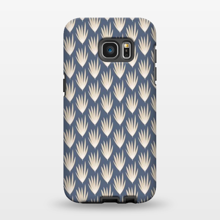 Galaxy S7 EDGE StrongFit Palm leaf pattern by Nina Leth