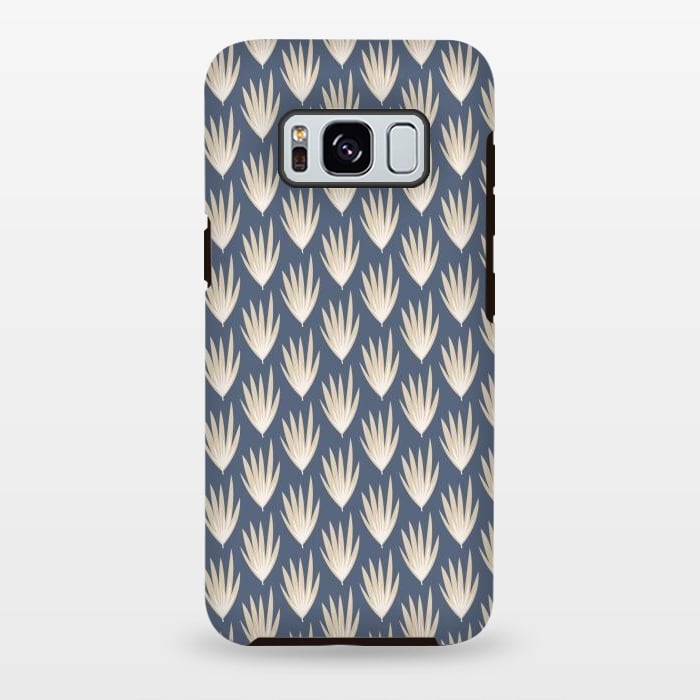 Galaxy S8 plus StrongFit Palm leaf pattern by Nina Leth