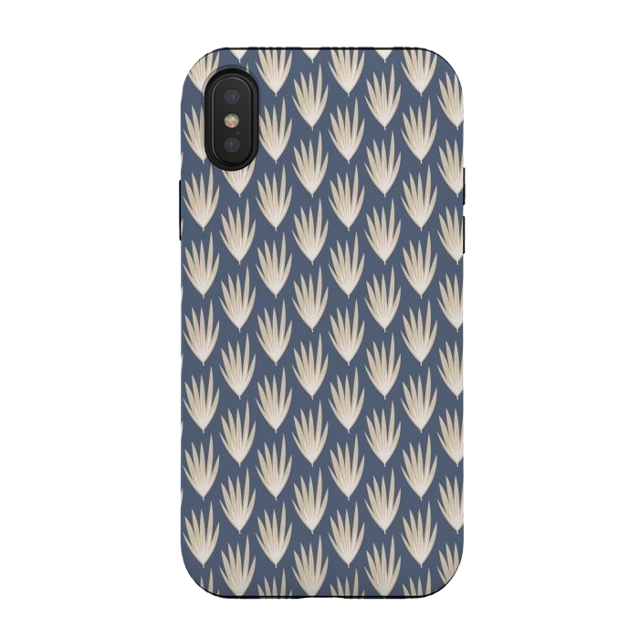 iPhone Xs / X StrongFit Palm leaf pattern by Nina Leth