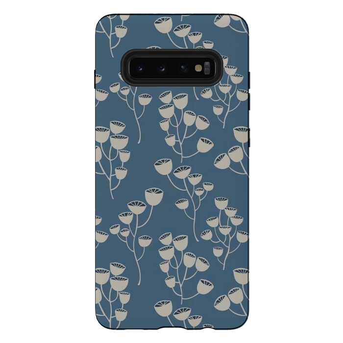 Galaxy S10 plus StrongFit Moody sunflower by Nina Leth