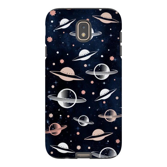 Galaxy J7 StrongFit Planets and stars - space pattern - celestial pattern on navy by Oana 
