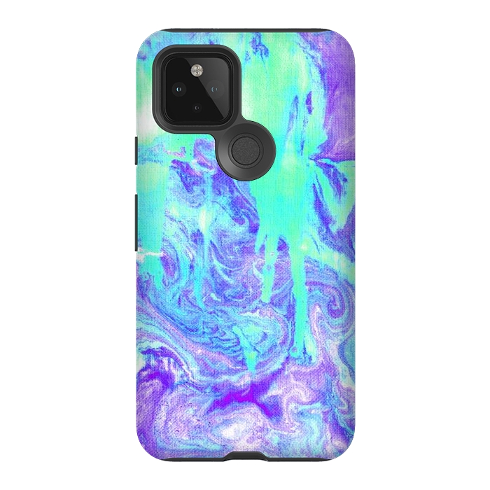 Pixel 5 StrongFit Melting Marble in Mint & Purple by Tangerine-Tane