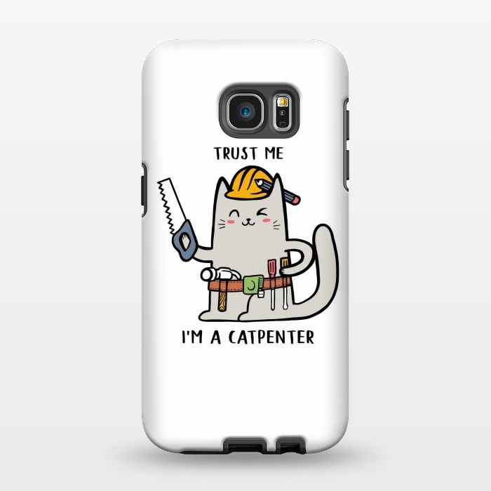 Galaxy S7 EDGE StrongFit Trust me i'm Catpenter by Afif Quilimo