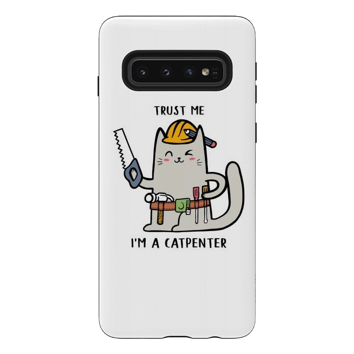 Galaxy S10 StrongFit Trust me i'm Catpenter by Afif Quilimo