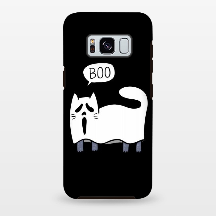 Galaxy S8 plus StrongFit Ghost Cat by Afif Quilimo