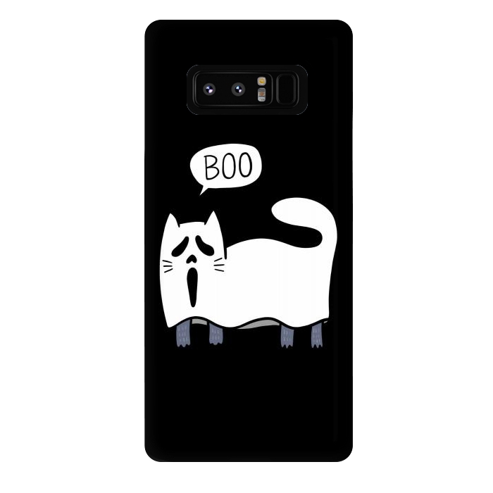 Galaxy Note 8 StrongFit Ghost Cat by Afif Quilimo