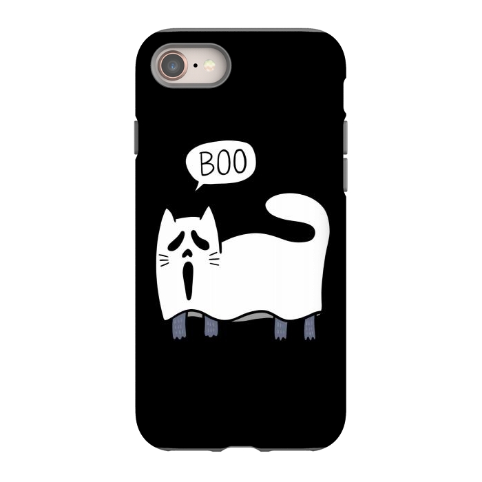 iPhone 8 StrongFit Ghost Cat by Afif Quilimo