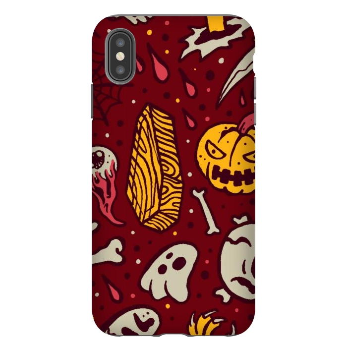 iPhone Xs Max StrongFit Horror Pattern 1 by Afif Quilimo