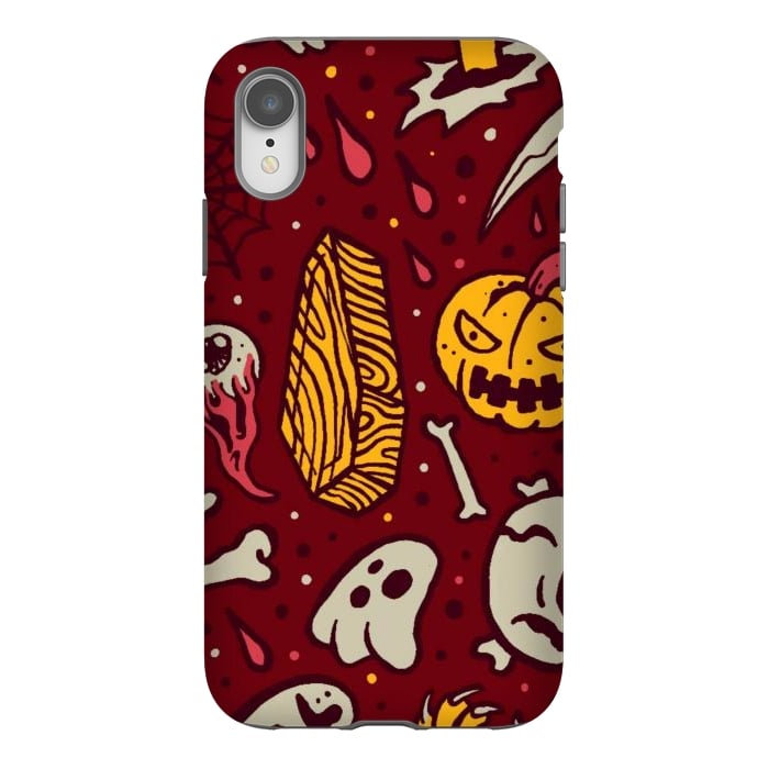 iPhone Xr StrongFit Horror Pattern 1 by Afif Quilimo
