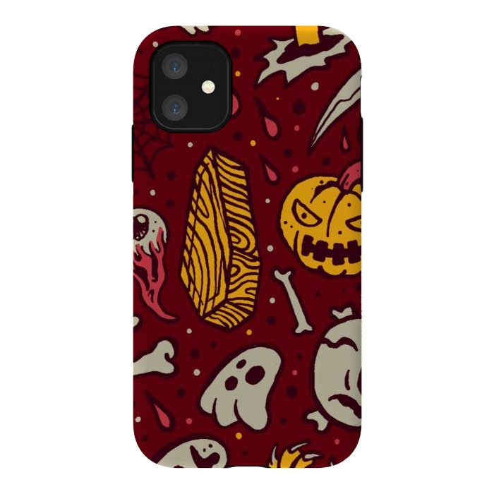 iPhone 11 StrongFit Horror Pattern 1 by Afif Quilimo