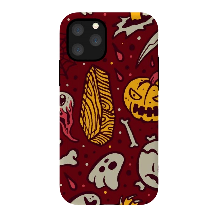iPhone 11 Pro StrongFit Horror Pattern 1 by Afif Quilimo