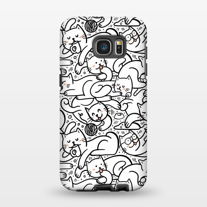 Galaxy S7 EDGE StrongFit Cats 3 by Afif Quilimo