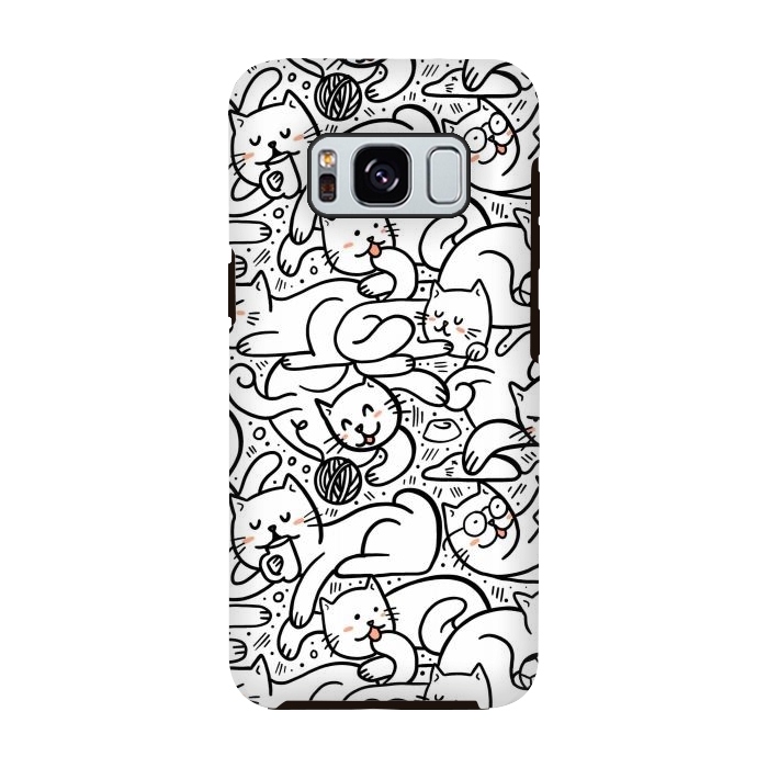 Galaxy S8 StrongFit Cats 3 by Afif Quilimo