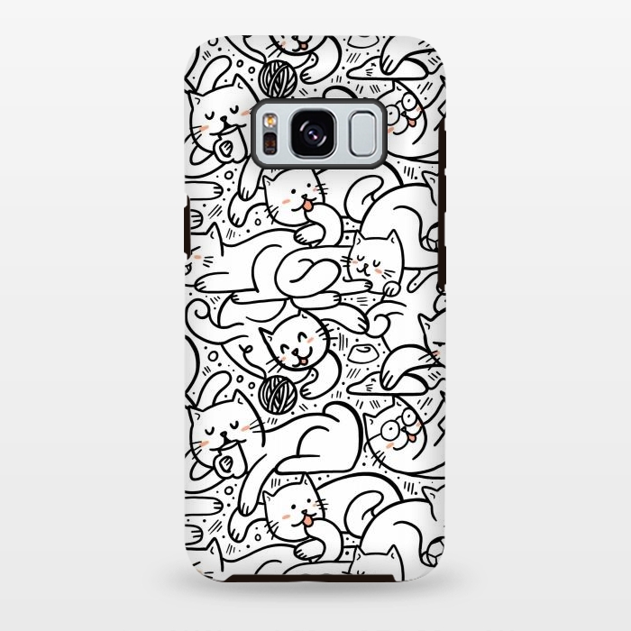 Galaxy S8 plus StrongFit Cats 3 by Afif Quilimo