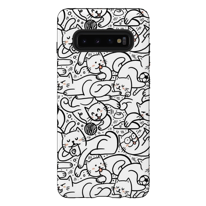 Galaxy S10 plus StrongFit Cats 3 by Afif Quilimo