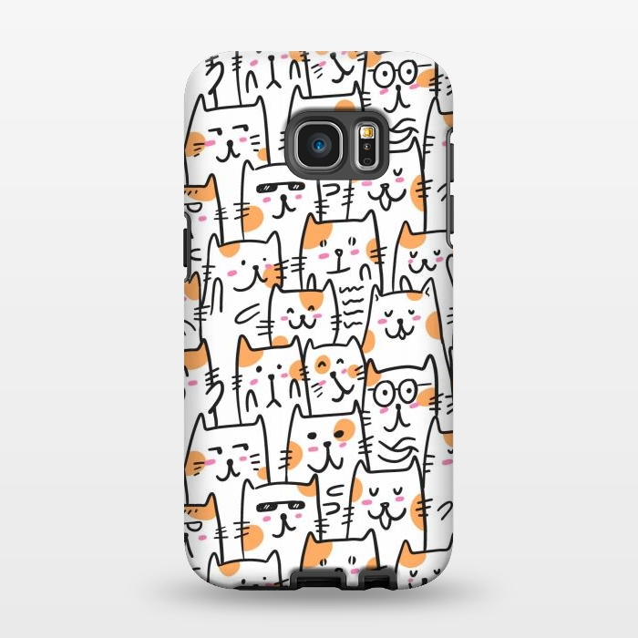 Galaxy S7 EDGE StrongFit Cats 4 by Afif Quilimo