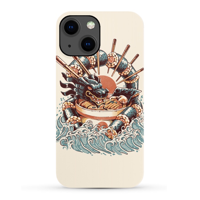 iPhone 13 SlimFit Dragon Sushi Ramen by Ilustrata
