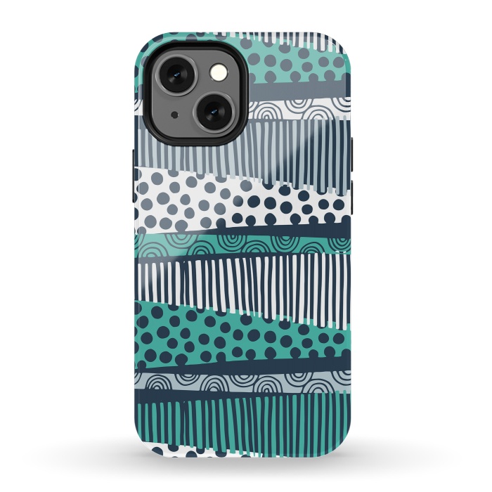 iPhone 13 mini StrongFit Border Lanes by Rachael Taylor