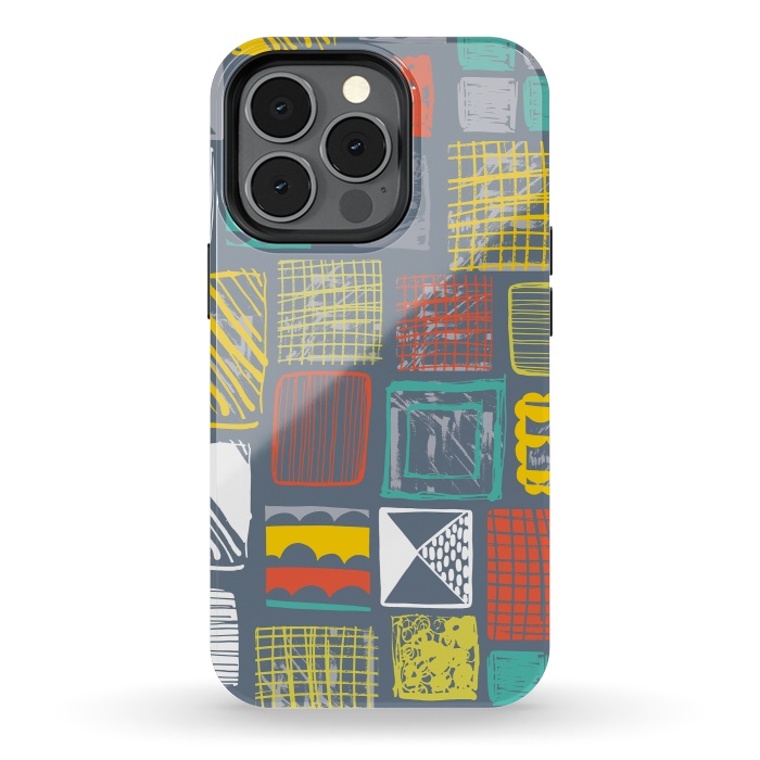 iPhone 13 pro StrongFit Square Metropolis Leaves by Rachael Taylor